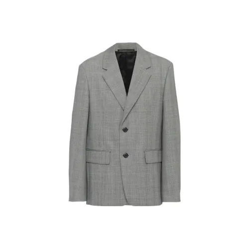 PRADA SS22 Бизнес-костюм Пальто Мужской Серый