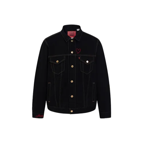 Levis Черные Мужские Джинсовые Куртки