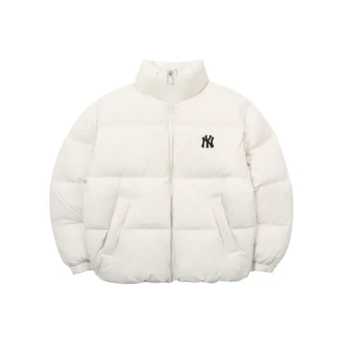 MLB Down Куртка Зимняя Укороченная Унисекс Экрю