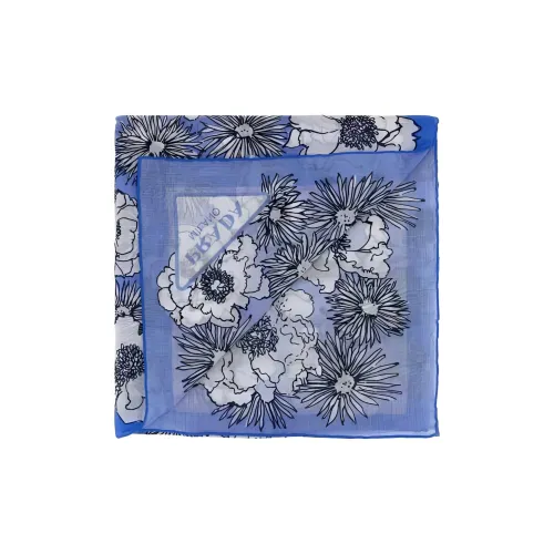 PRADA Шелковые шарфы Женские Светло-Синий