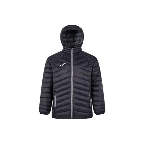 Joma Геометрический узор Съемный капюшон Хлопковый пуховик Мужской