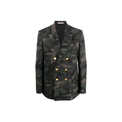 Valentino Army Green Мужские Деловые Костюмы