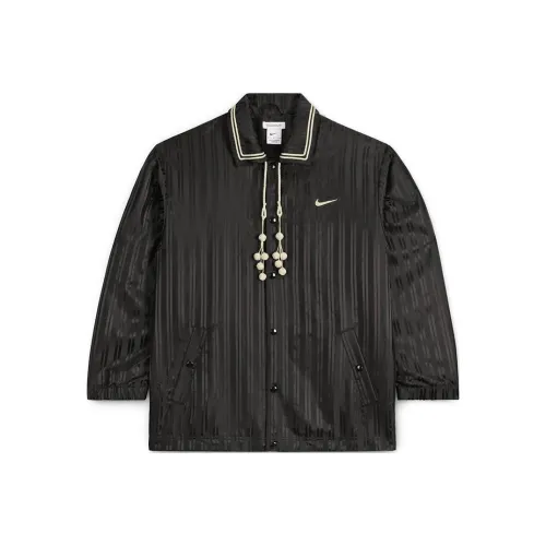 NIKE X BODE Co Фирменный черный серый цвет унисекс куртки