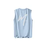 [UPF50+ Ледяной шелк Солнцезащитный] Ледниковый синий (Ma Лайфстайл Радость Логотип на груди _Ma Лайфстайл Радость Логотип на спине)