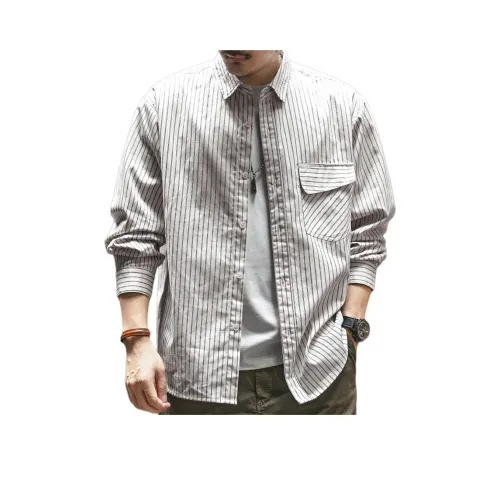 GELANLU Весна Рубашка Унисекс Бежевый