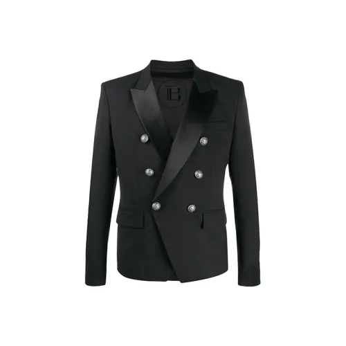 BALMAIN Черные Мужские Деловые Костюмы