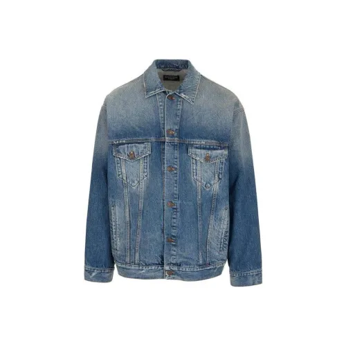 Balenciaga FW22 Denim Jacket Men's Regular Fit Blue Баленсиага FW22 Деним Куртка Мужская Стандартная Подкладка Синяя