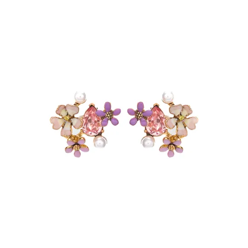 Серьги OSCAR DE LA RENTA Женские Розовые