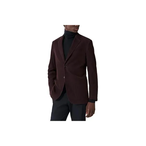 HERMES Темно-красный Фиолетовый Мужской Деловой костюм