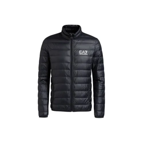 EMPORIO ARMANI EA7 Черный Мужской Пуховик