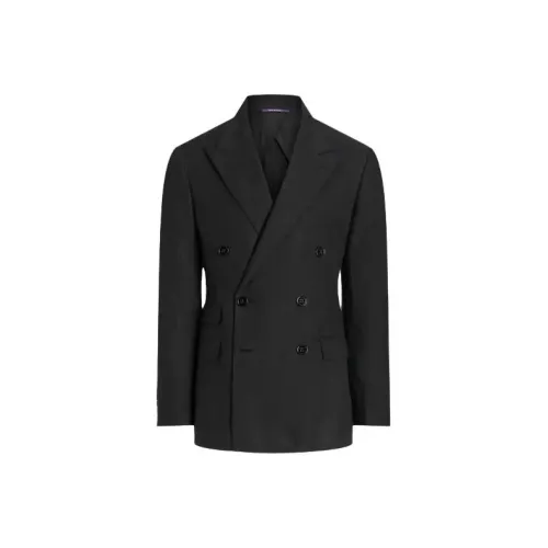 Polo Ralph Lauren KENT Ручная работа Льняная ткань Костюм Куртка Бизнес Костюм Мужской Черный