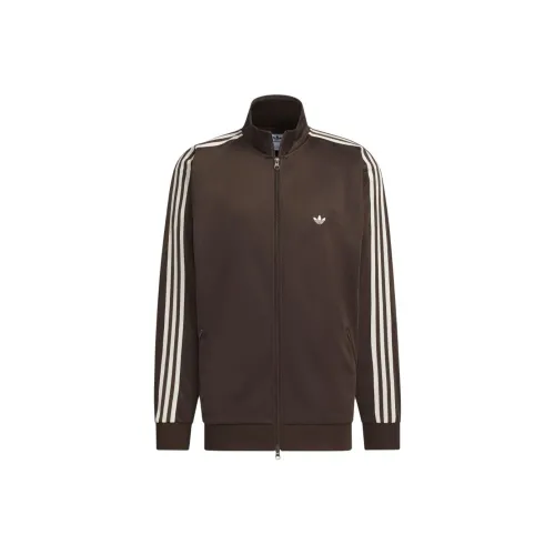 Adidas Originals BECKENBAUERTRACK Комплект AW24 UNITEFIT Куртка Унисекс Темно-коричневый Радужный Белый