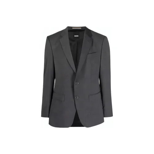 Hugo Boss Темно-серый Мужской Деловой костюм