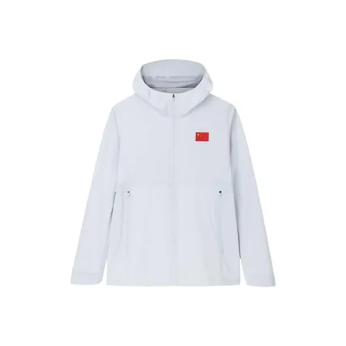 ANTA Все Погода Водонепроницаемый Ветрозащитный And Дышащий Ветровка Мужской Папирусовый белый