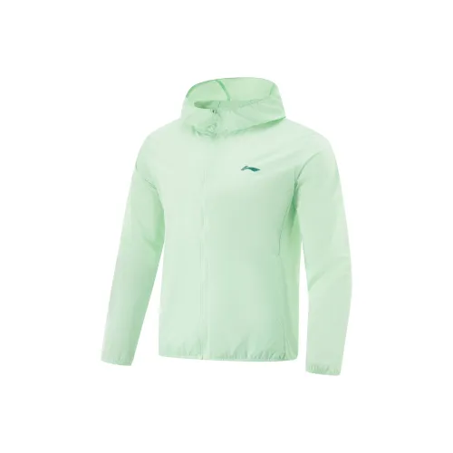 LINING Fitness Series Куртки и Пальто Мужской Циан Зеленый