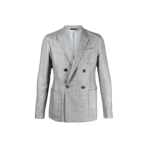 AMANI FW22 Бизнес-костюм Пальто Мужское Серое