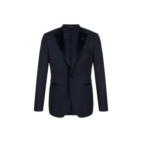 Tagliatore FW23 Бизнес-костюм Пальто Мужской Полуночный Синий