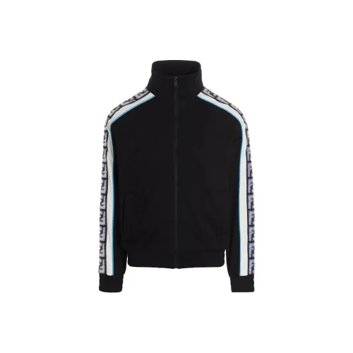 FENDI Мужские черные куртки