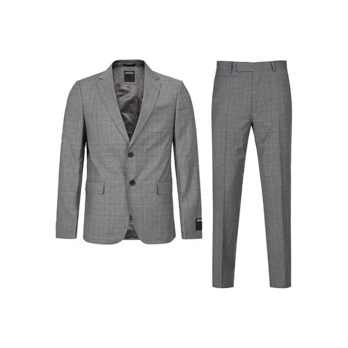 Ermenegildo Zegna Серый Мужской Деловой костюм