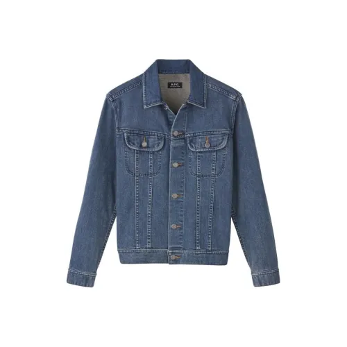 A.P.C. Joint Paragraph Индиго Мужские Джинсовые Куртки