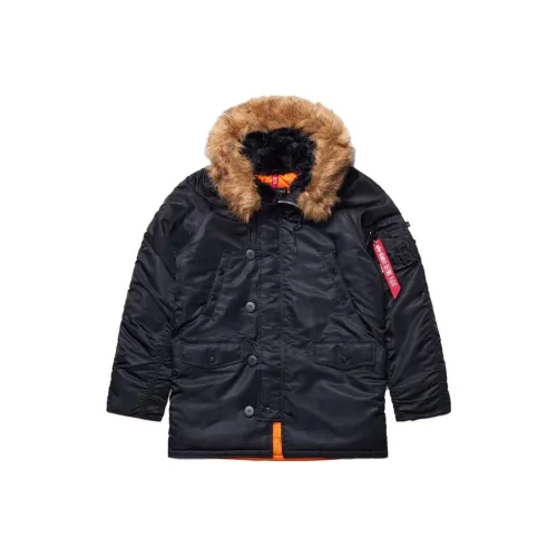 Совместный бренд Alpha Industries Черные Мужские Куртки