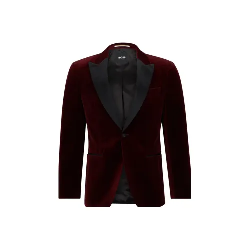 Hugo Boss Мужские Куртки Бордового Цвета