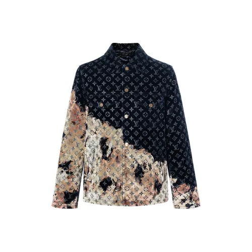 LOUIS VUITTON SS24 Denim Jacket Men's Multicolor