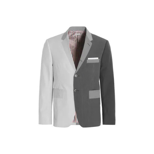THOM BROWNE Серый Мужской Деловой костюм