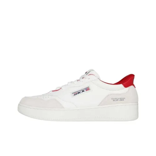 Skechers Sport Court 2,0 Low Top Casual Men's White Red Скекиерс Спорт Корт 2,0 Низкий Топ Повседневный Мужской Белый Красный