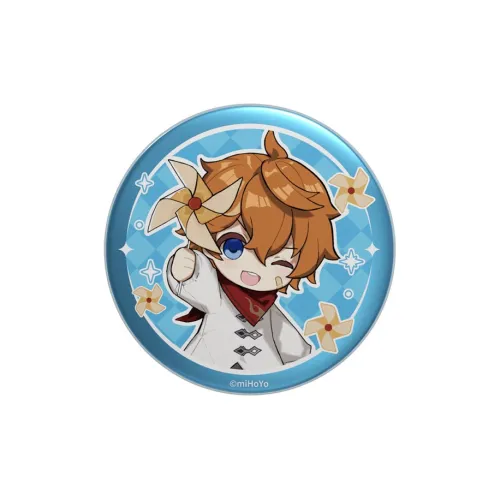 Оригинальный Бог Childhood Dream Rare Collection Тарталья Дилюк Ganyu Кайя Ningguang Nai'ye Значки