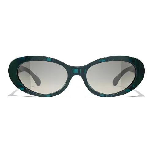 CHANEL Ацетат Кошачий глаз Солнцезащитные очки Мужской Зеленый