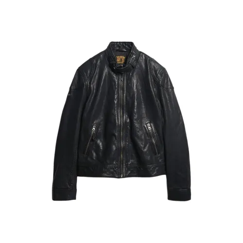 SUPERDRY Мужские черные куртки