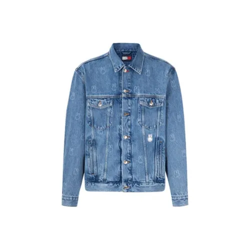 Tommy Hilfiger Джинсовый Синий Мужской Джинсовый Куртки