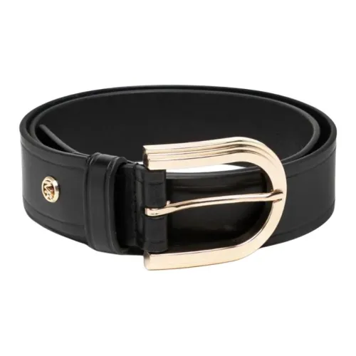 MICHAEL KORS Телячья кожа Кожаные ремни Женские Черный Ширина 3,8 см