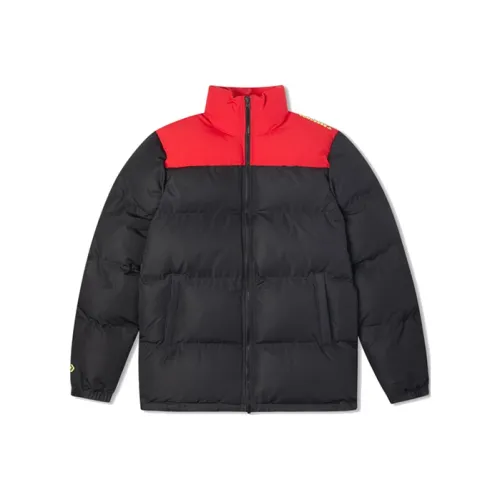 Конверс Хлопковый пуховик Мужской Красный Черный Многоцветный