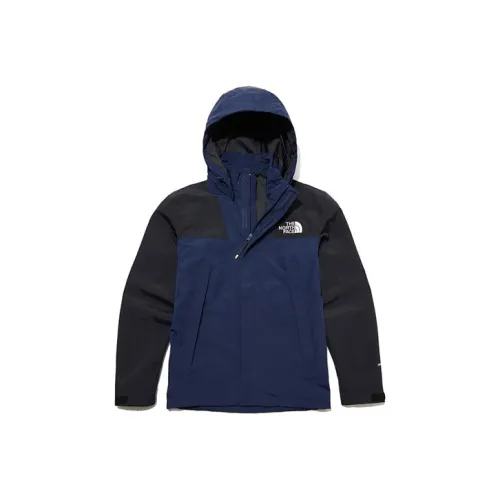 The North Face Темно-синяя унисекс ветровка