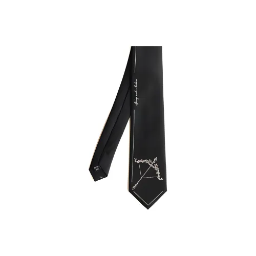 FREE RABBITⅡ Полиэстер Галстуки Черный Унисекс