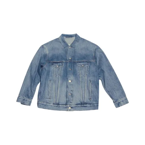 Balenciaga x Fortnite FW21 Denim Jacket Regular Fit Men's Blue Баленсиага x Фортнайт FW21 Деним Куртка Стандартный крой Мужской Синий