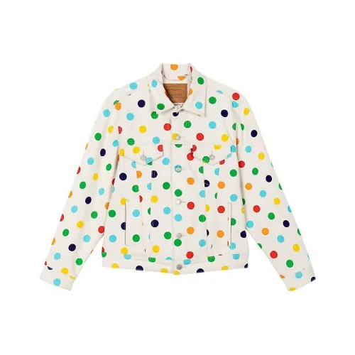 Levis Белый Мужской Джинсовые Куртки