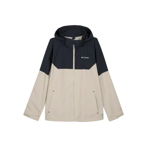 Columbia Водонепроницаемый Ветровка Унисекс Экрю