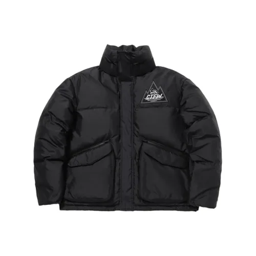 CF Down Jacket Winter Unisex New Standard Black CF Пуховик Зимний Унисекс Новый Стандарт Черный