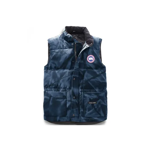Canada Goose Freestyle Series Жилет Мужской Абстрактный Камуфляж Синий