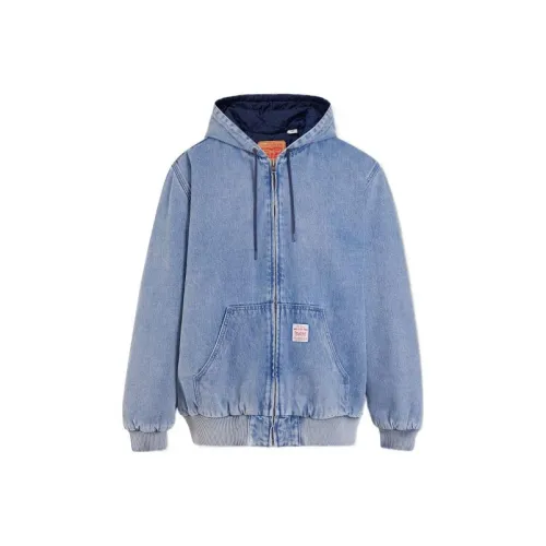 Levis Blue Men's Denim Jackets Левис Синий Мужские Джинсовые Куртки