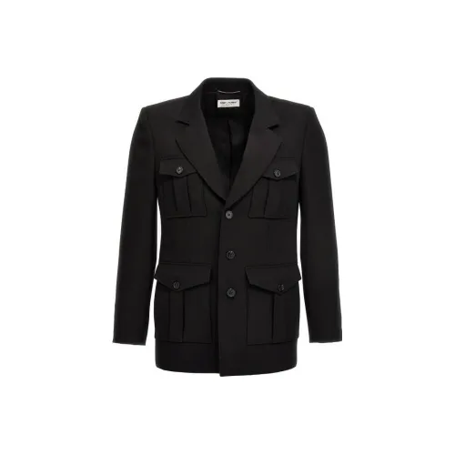 SAINT LAURENT Мужские черные куртки