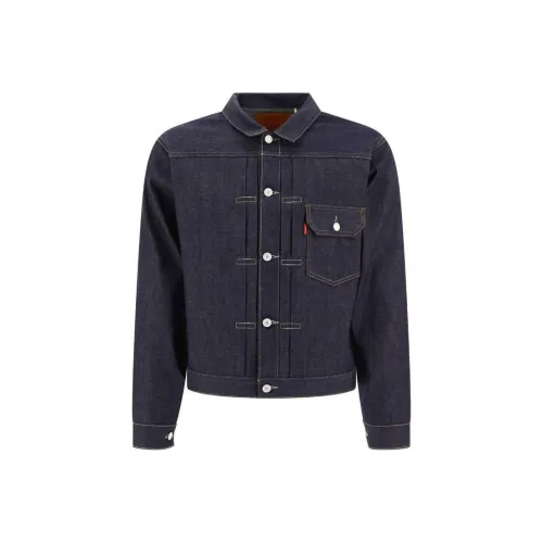 Levis Blue Men's Denim Jackets Левис Синий Мужские Джинсовые Куртки