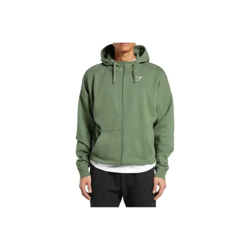 GYMSHARK Crest Куртки и Пальто Мужской Green Power