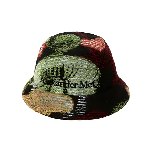 Alexander McQueen Шерсть Шляпы ведра Женские Черный Красный