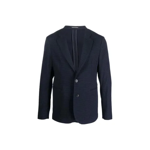 EMPORIO ARMANI SS23 Бизнес-костюм Куртка Мужская Синяя