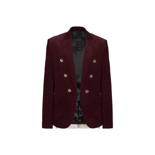 BALMAIN Red Men's Jackets BALMAIN Красные Мужские Куртки