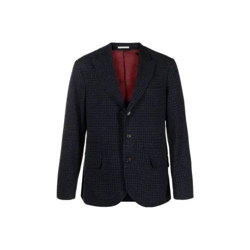 BRUNELLO CUCINELLI Бизнес-костюм Пальто Мужской Морской Синий